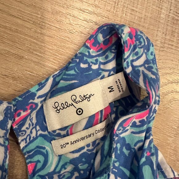 LILLY PULITZER GIRLS MEDIUM 7/8 LONG FLORAL MAXI DRESS TARGET - Picture 8 of 10